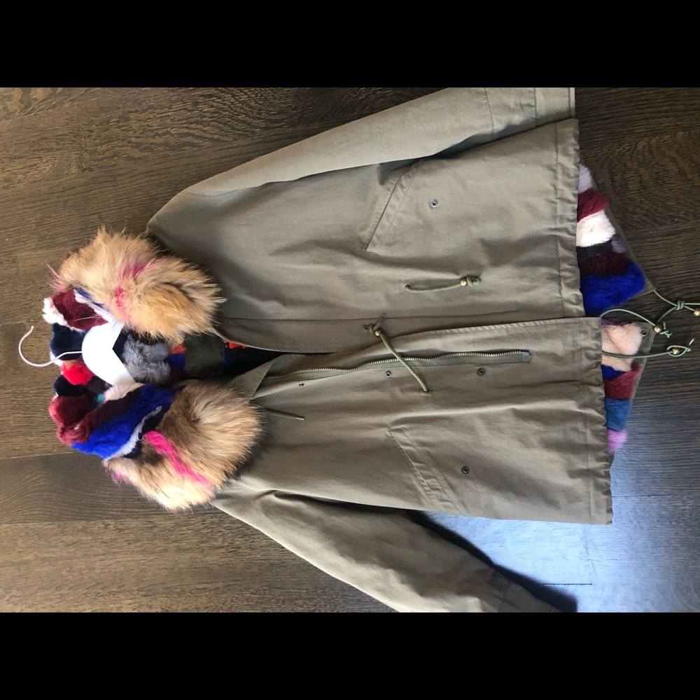 Mlle Paris Mini Parka With Multi Patchwork - image 4